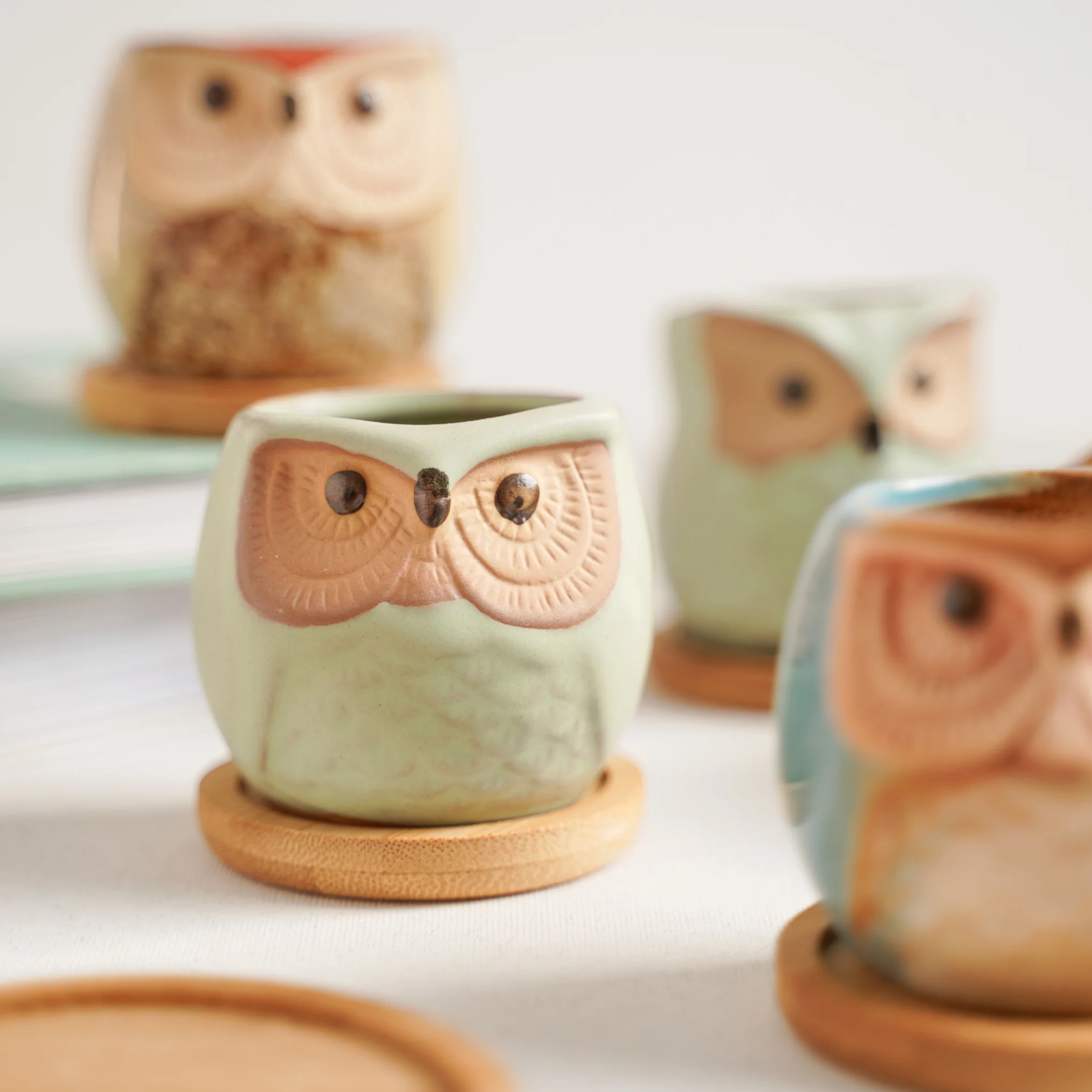 Owl Planters Set of 6 - Image 14