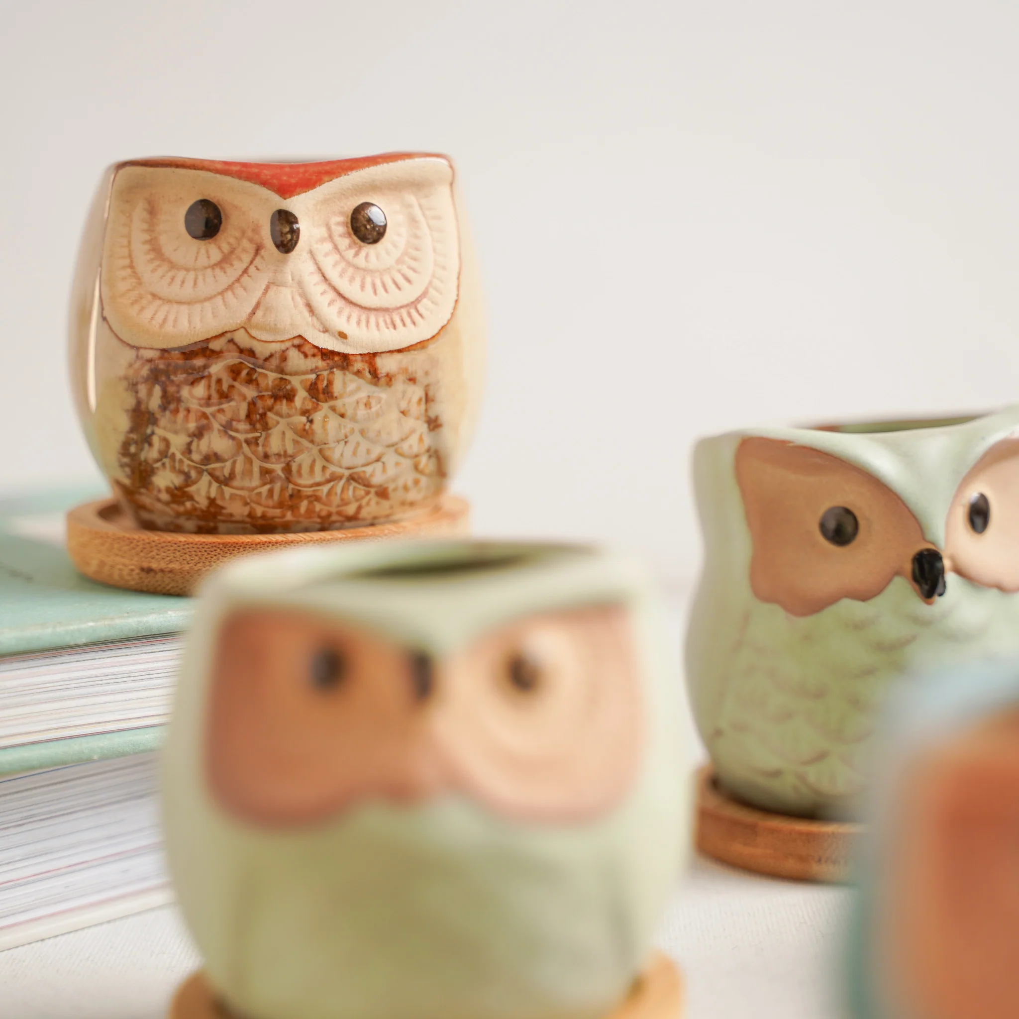 Owl Planters Set of 6 - Image 17