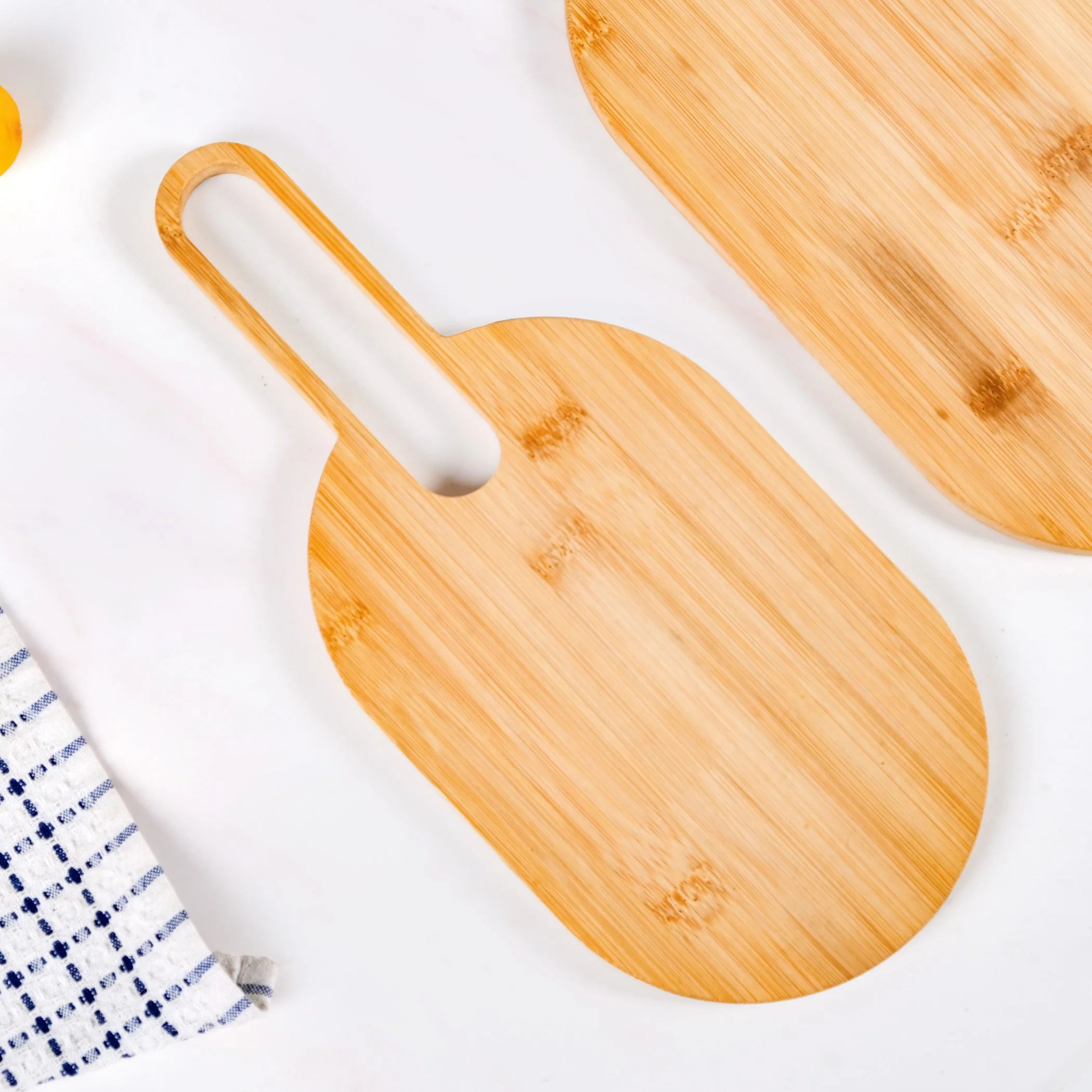 Paddle Shape Bamboo Platter Set Of 2 - Image 7