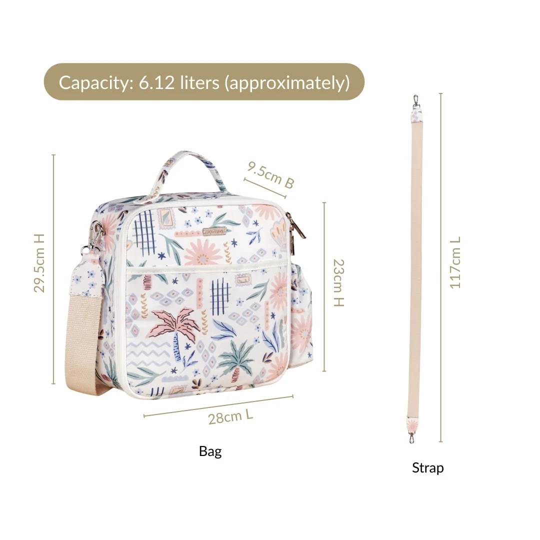 Palm Beach Insulated Bento Box Lunch Bag - Image 4