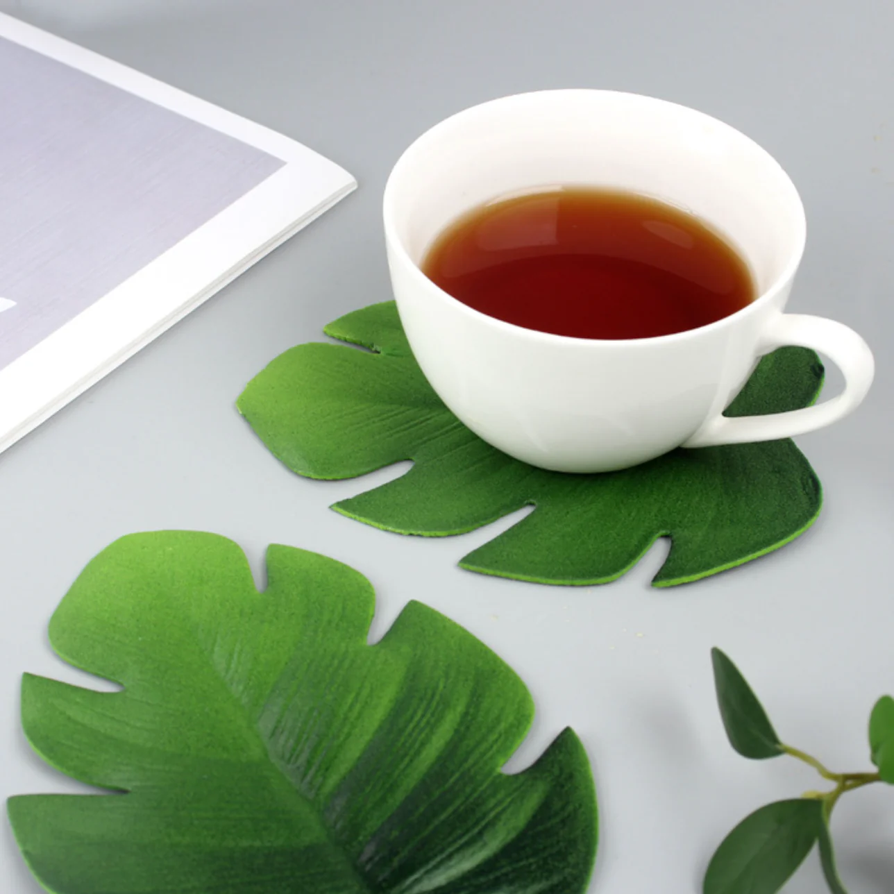 Palm Leaf Coaster Set of 6 - Image 4