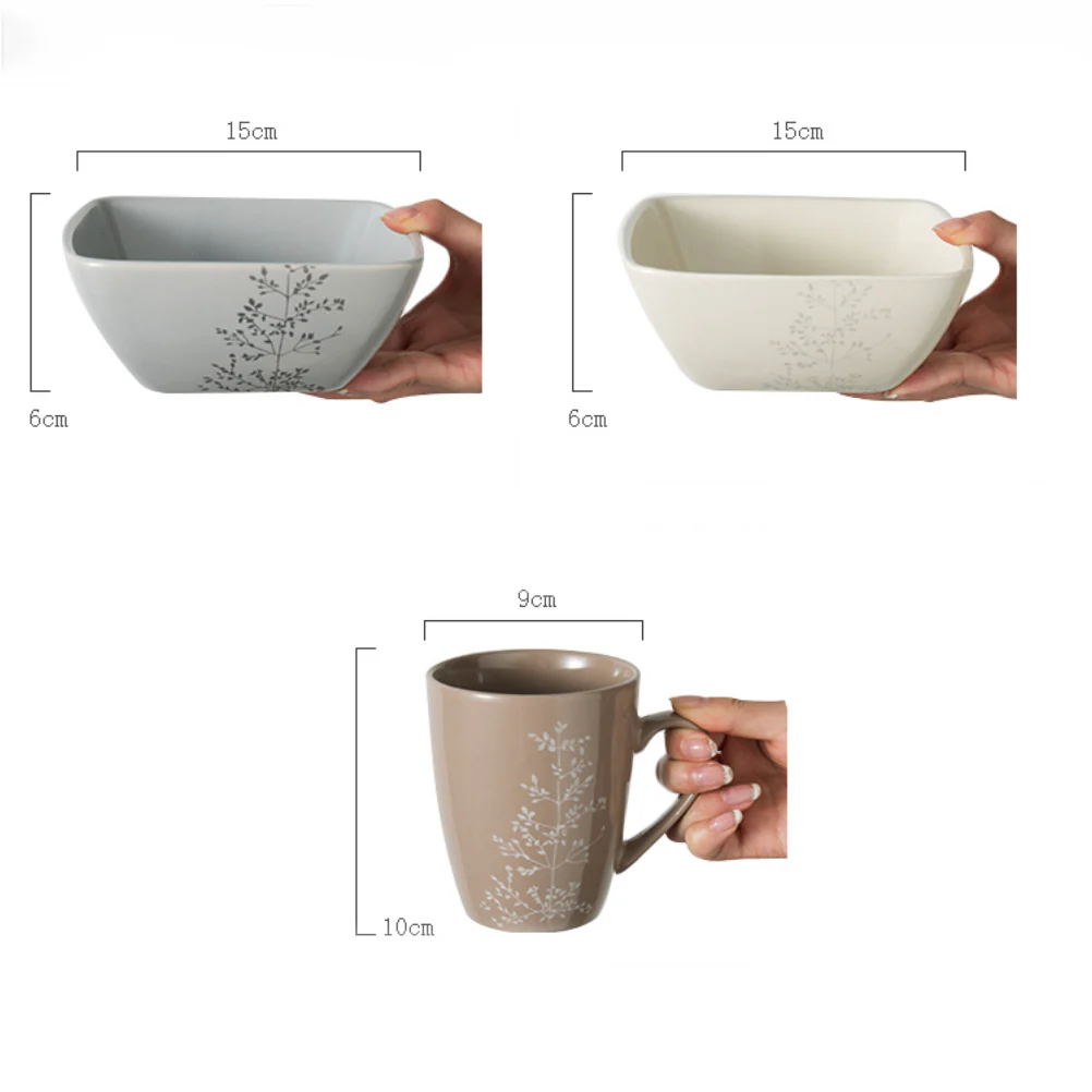 Pandora Sprig Bowl White 6 Inch 600ml - Image 11