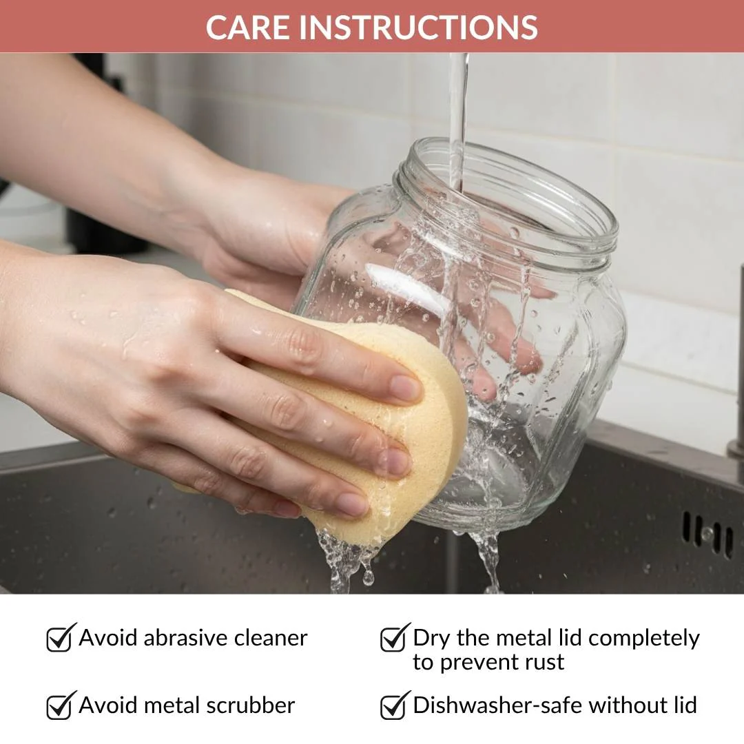 Panelled Jar With Lid Set Of 4 1000ml - Image 8