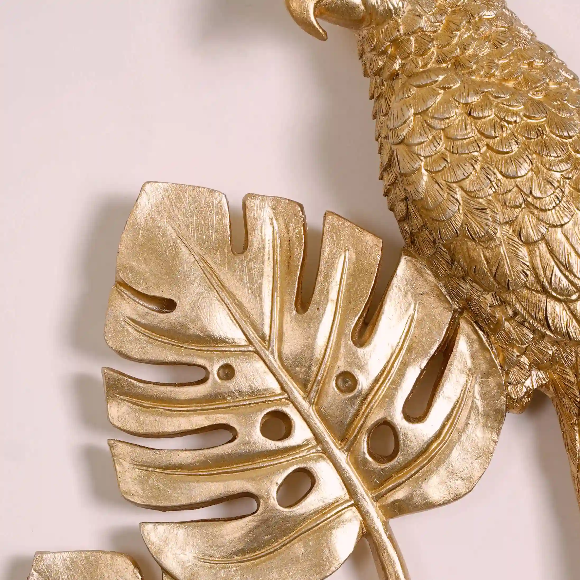 Parrot Monstera Wall Decor Gold - Image 7