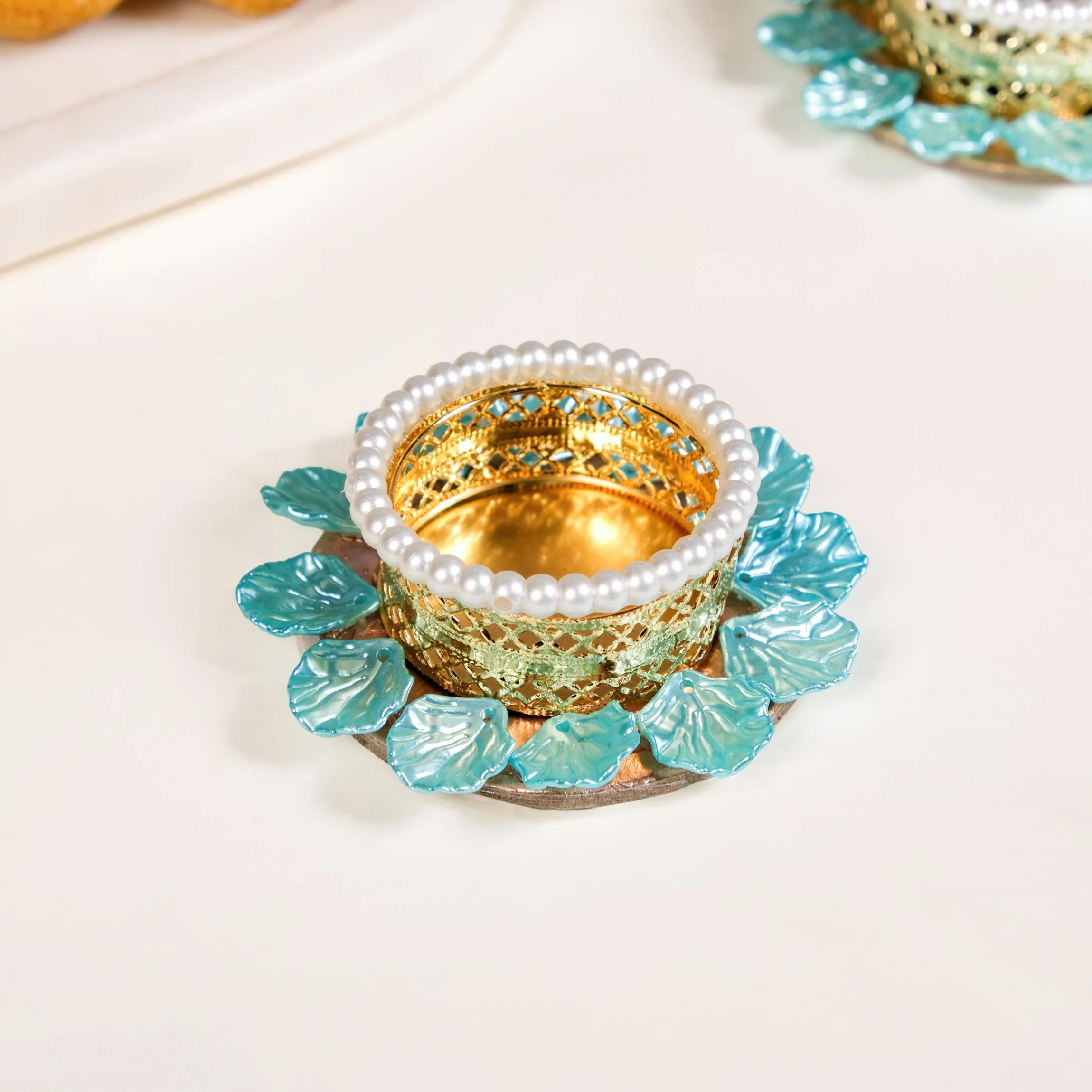 Pastel Bloom Festive Tea Light Holder Set Of 6 - Image 6
