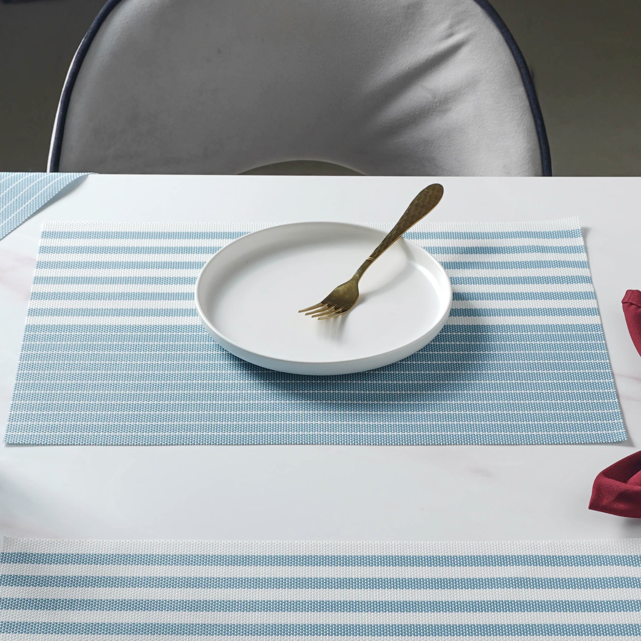 Pastel Blue Table Mat Set of 6 - Image 3