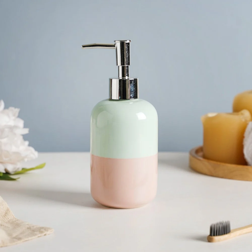 Pastel Ceramic Soap Dispenser 350 ml - Image 8