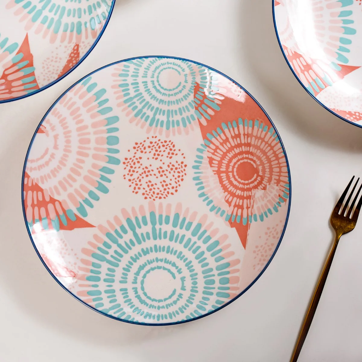 Pastel Dinner Plates Set Of 4 10Inch - Image 7