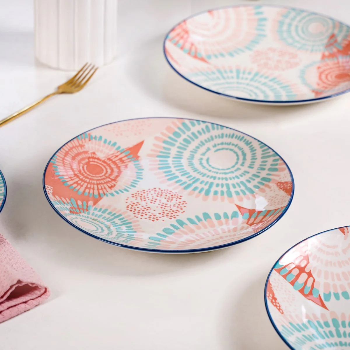 Pastel Dinner Plates Set Of 4 10Inch - Image 9