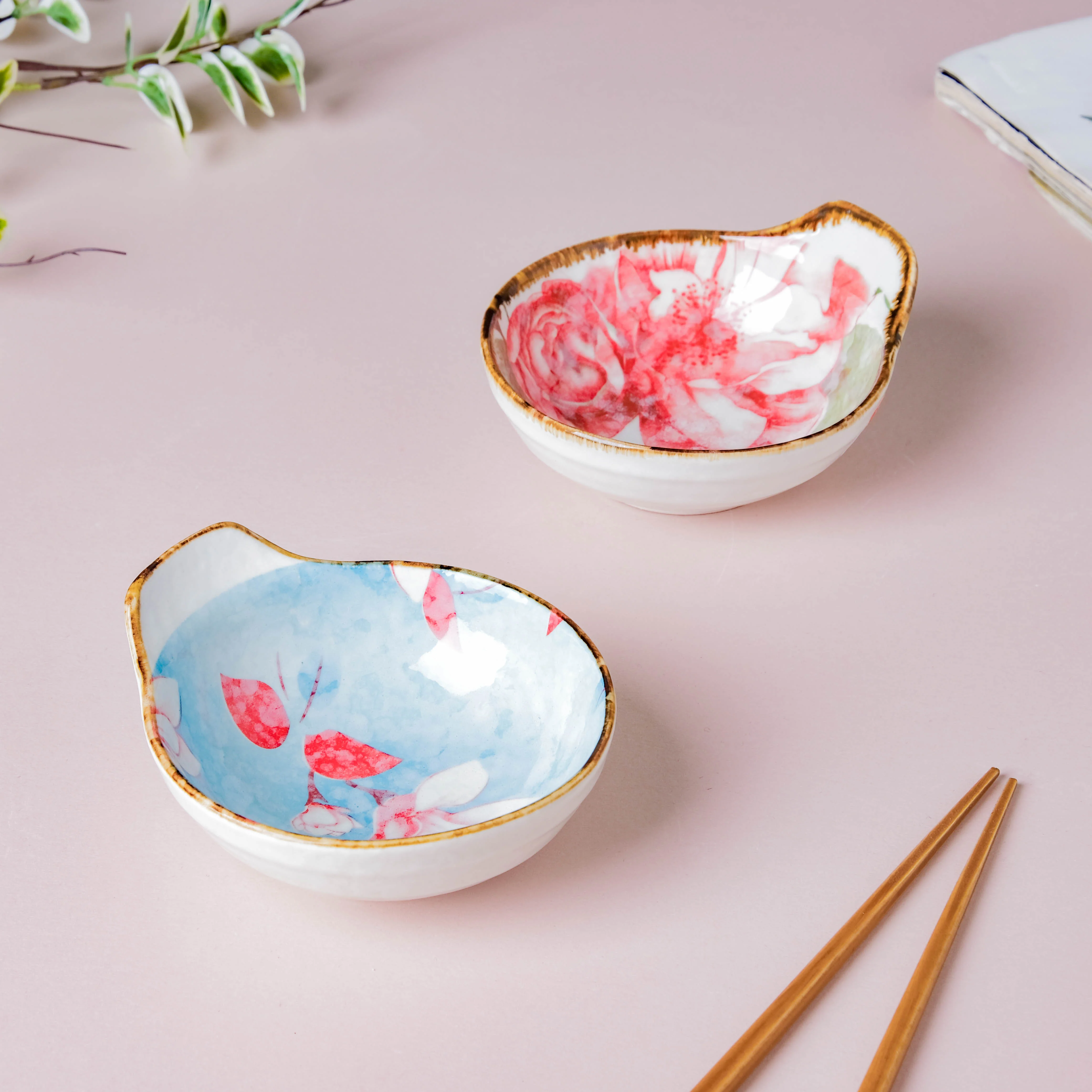 Pastel Flower Printed Bowl 100 ml - Image 7