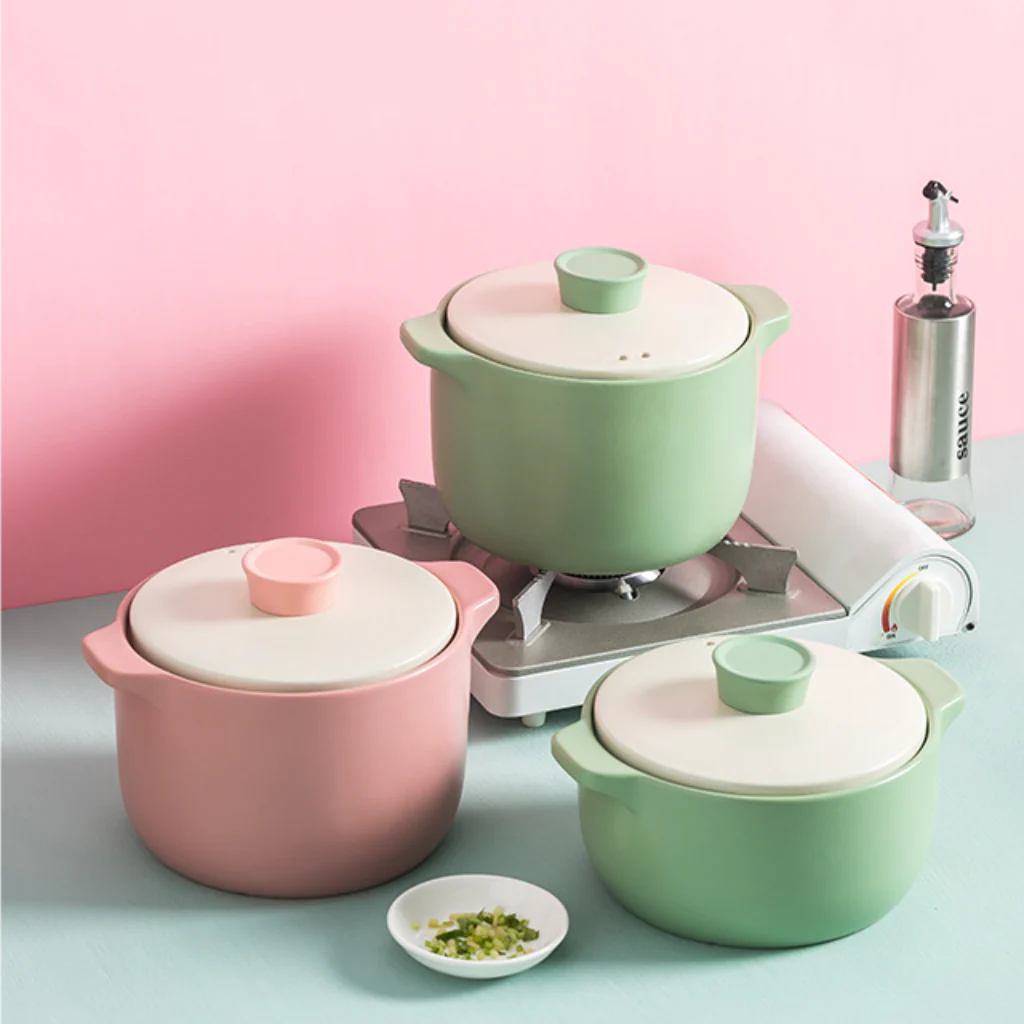 Pastel Green Cooking Pot - Image 2