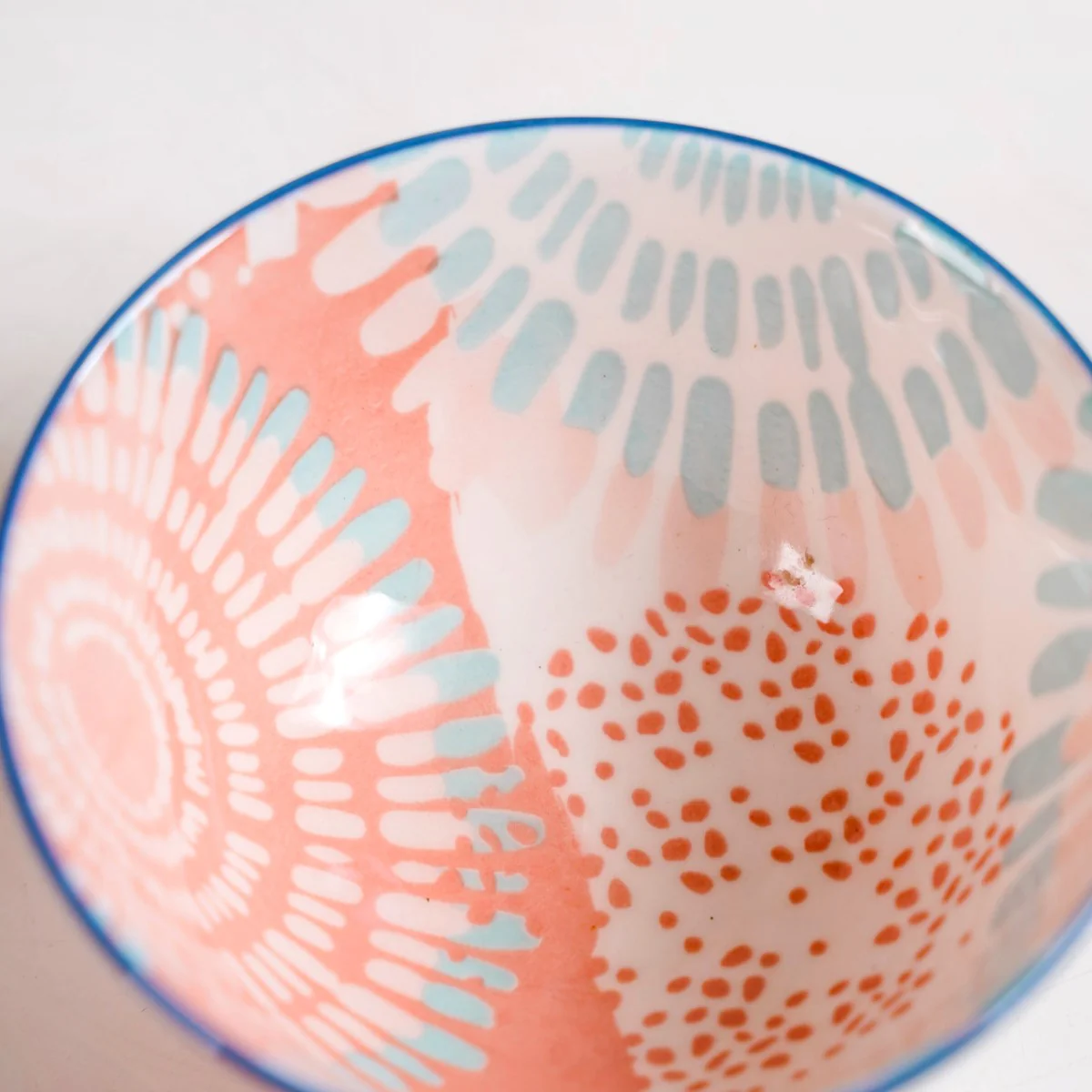 Pastel Print Ceramic Snack Bowls Set Of 4 300ml - Image 9