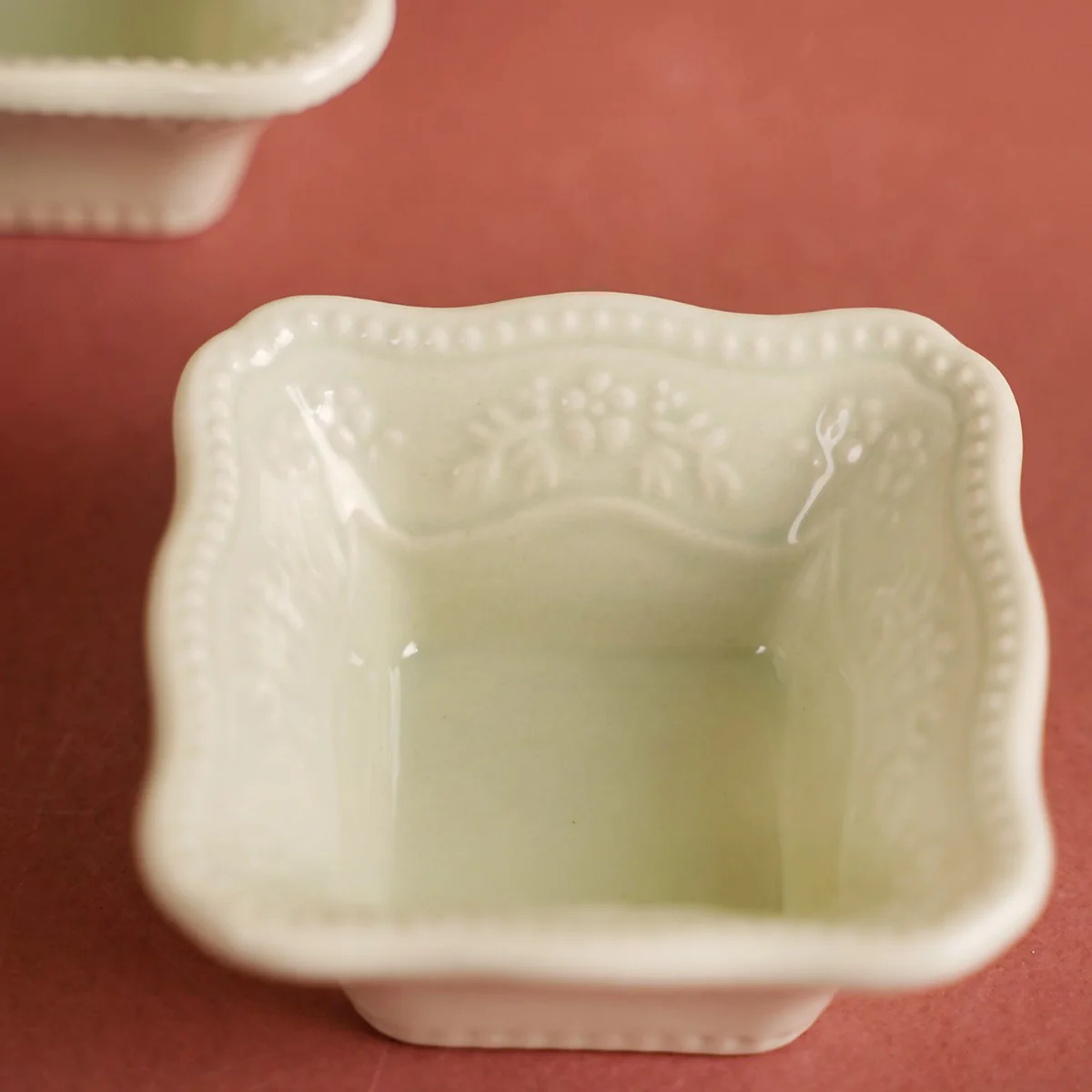 Pastel Vintage Square Dip Bowl Set Of 6 Green 60ml - Image 9