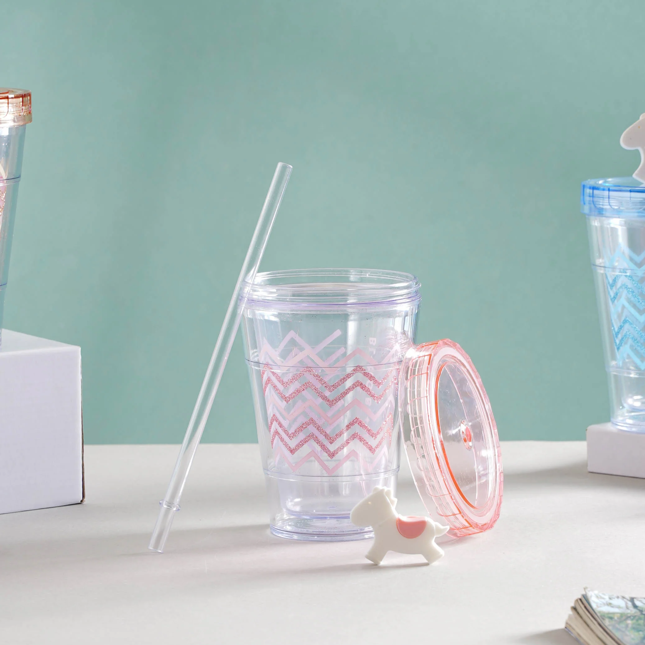 Patterned Cup and Straw - Image 11