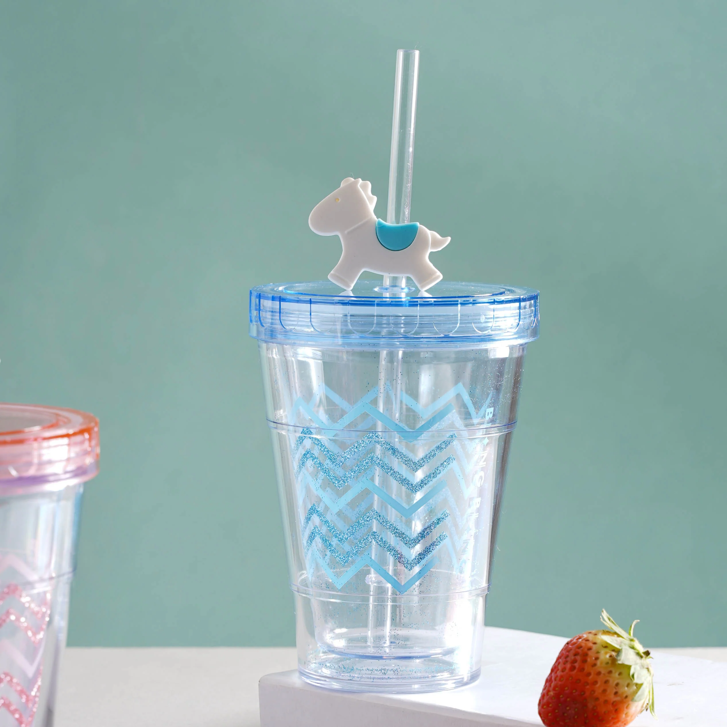 Patterned Cup and Straw - Image 4