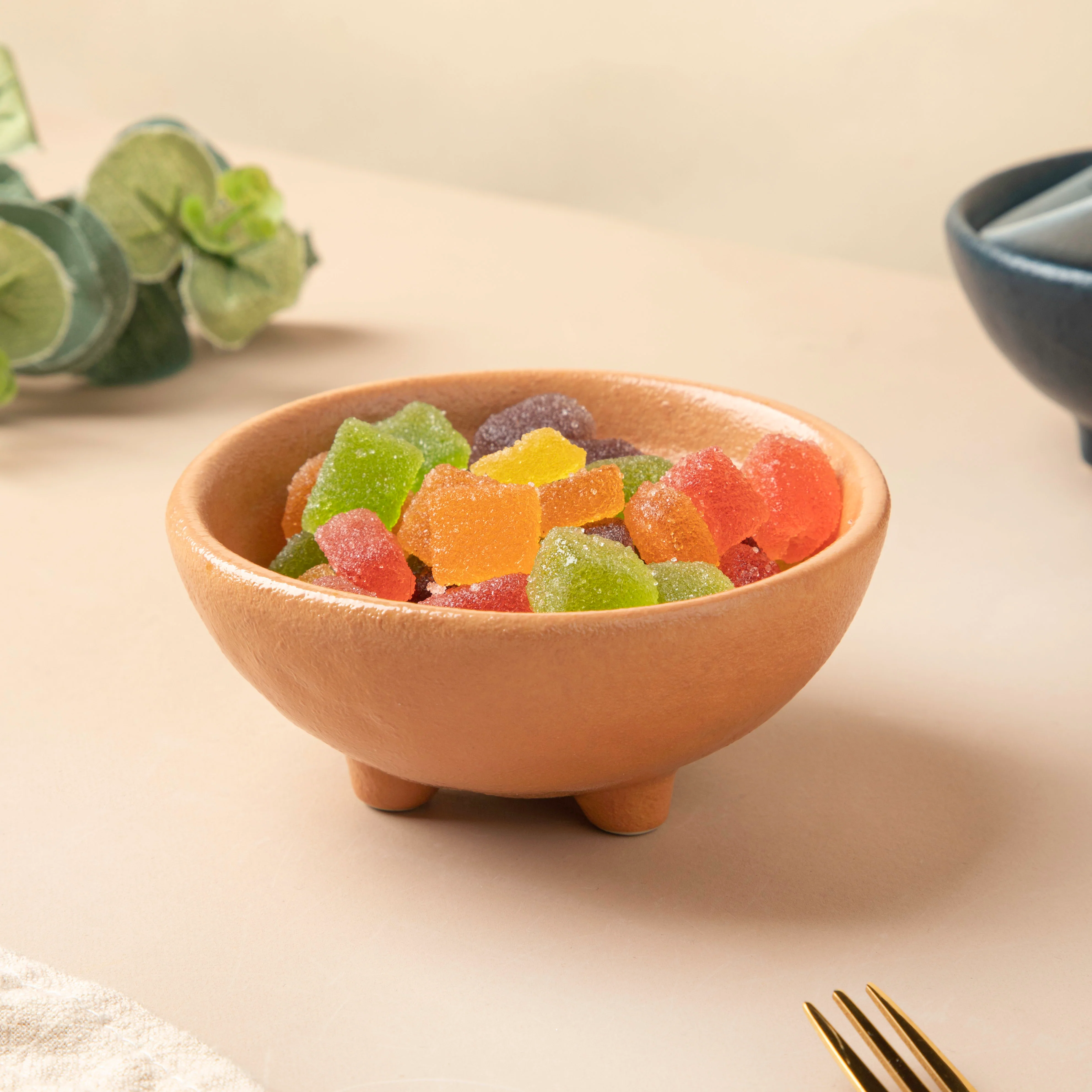 Peach Dessert Bowl With Legs 100 ml - Image 4