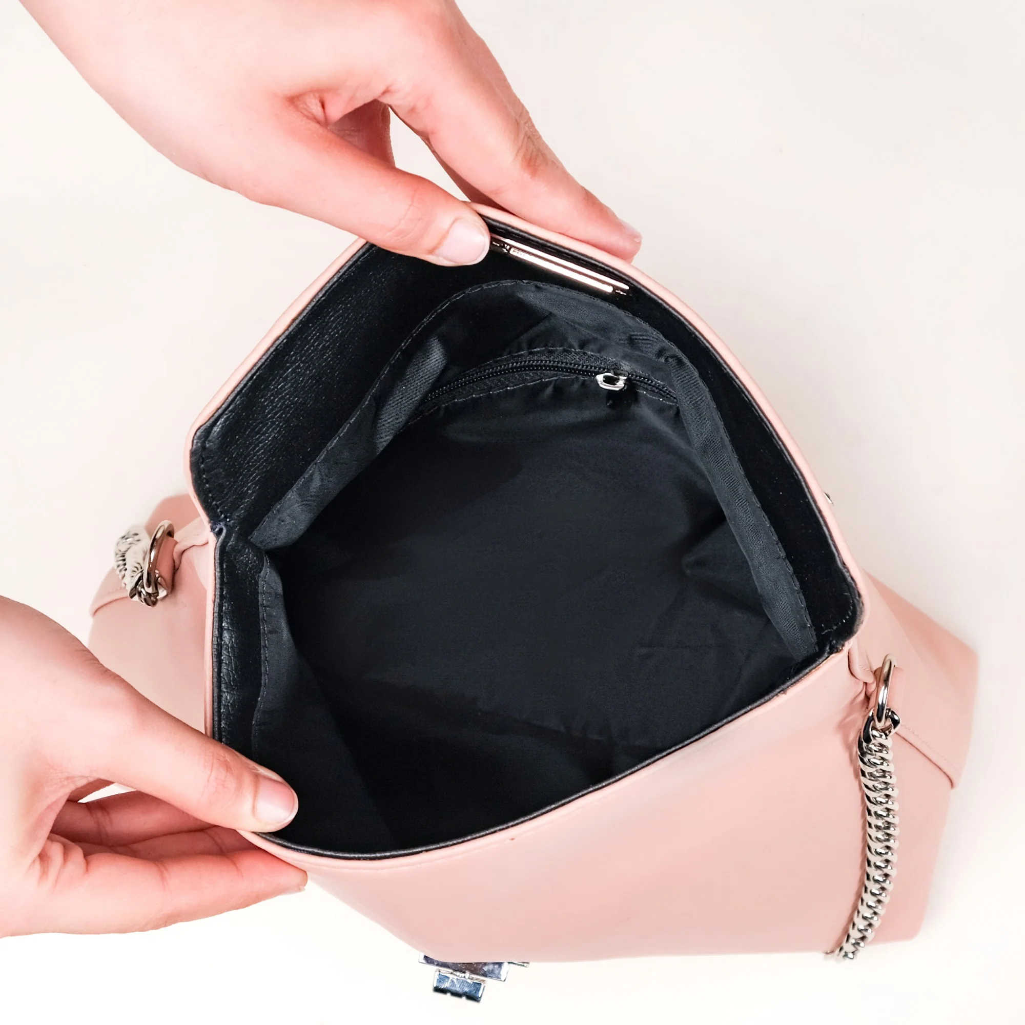 Peach Fuzz Folding Handbag - Image 9
