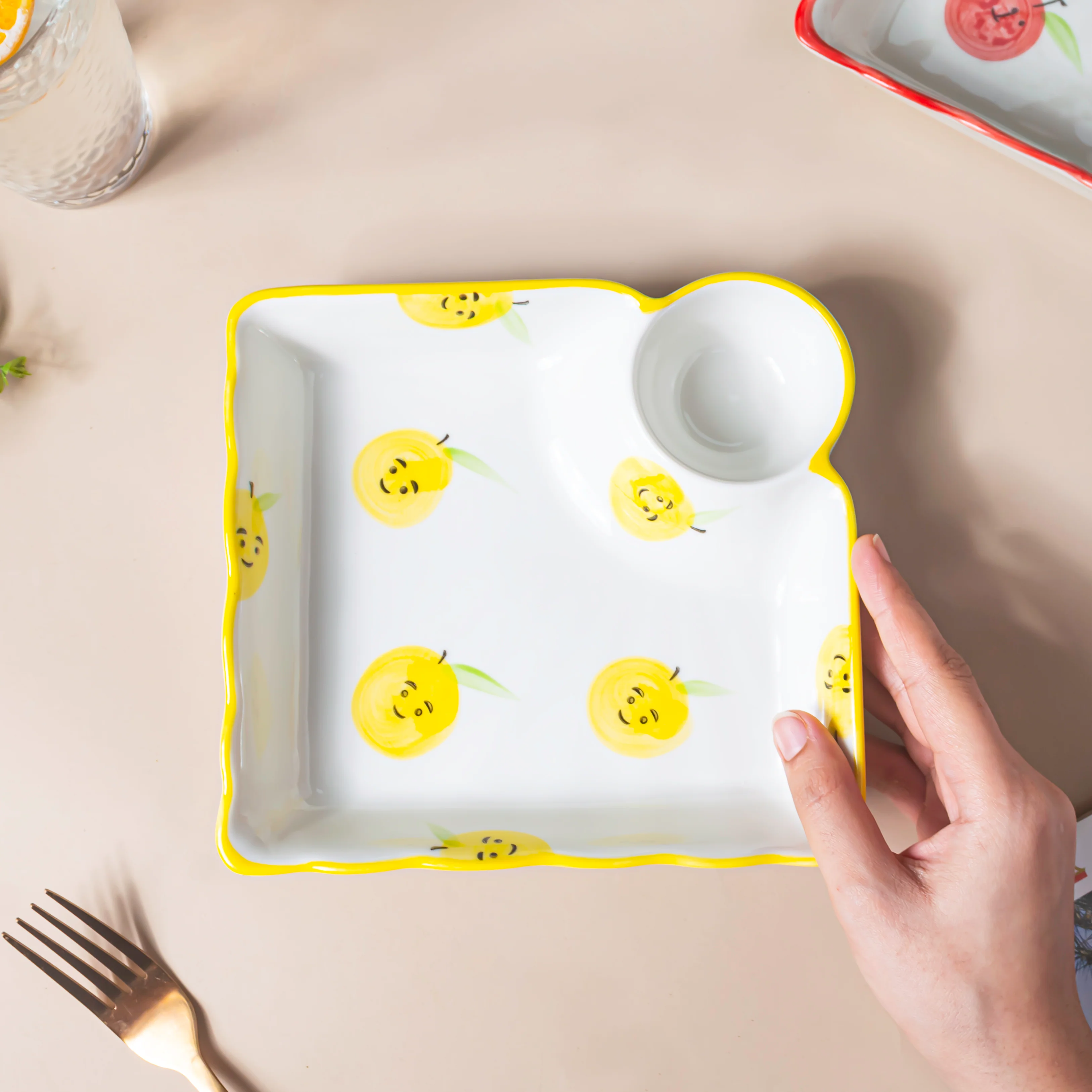 Pear Bear Section Plate Yellow - Image 4