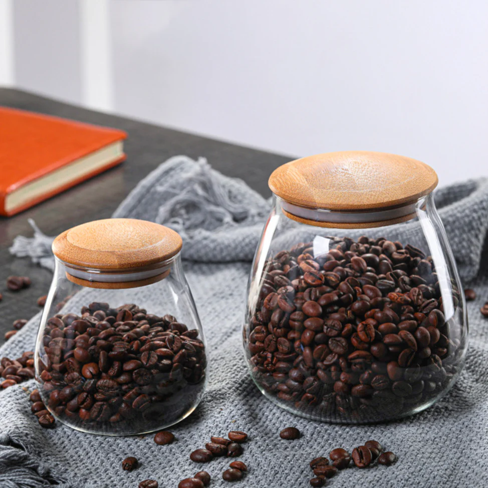 Pear Shaped Glass Jar Small - Image 5