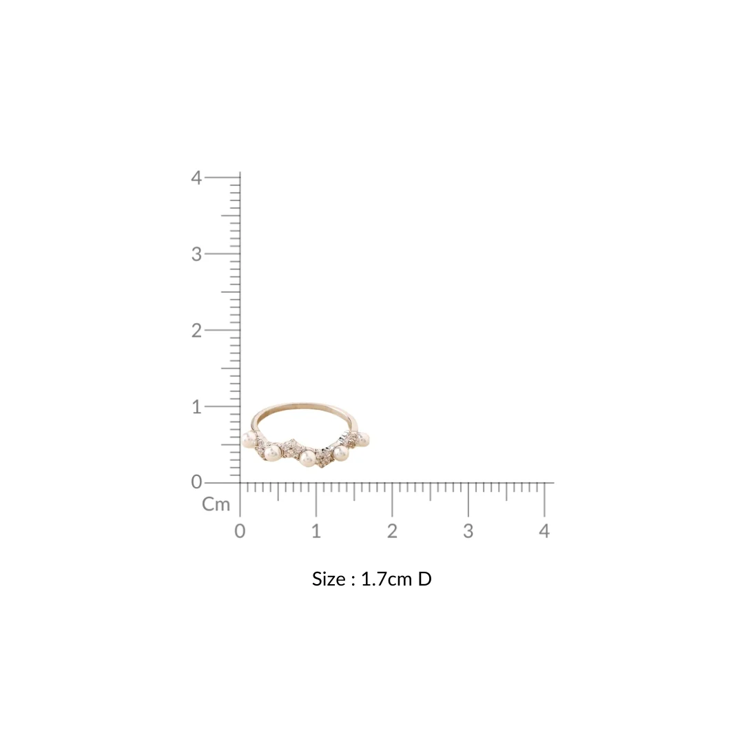 Pearl Blooms Silver Ring - Image 3