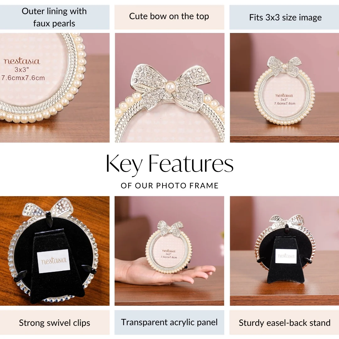 Pearl Photo Frame Small 8x8cm - Image 5