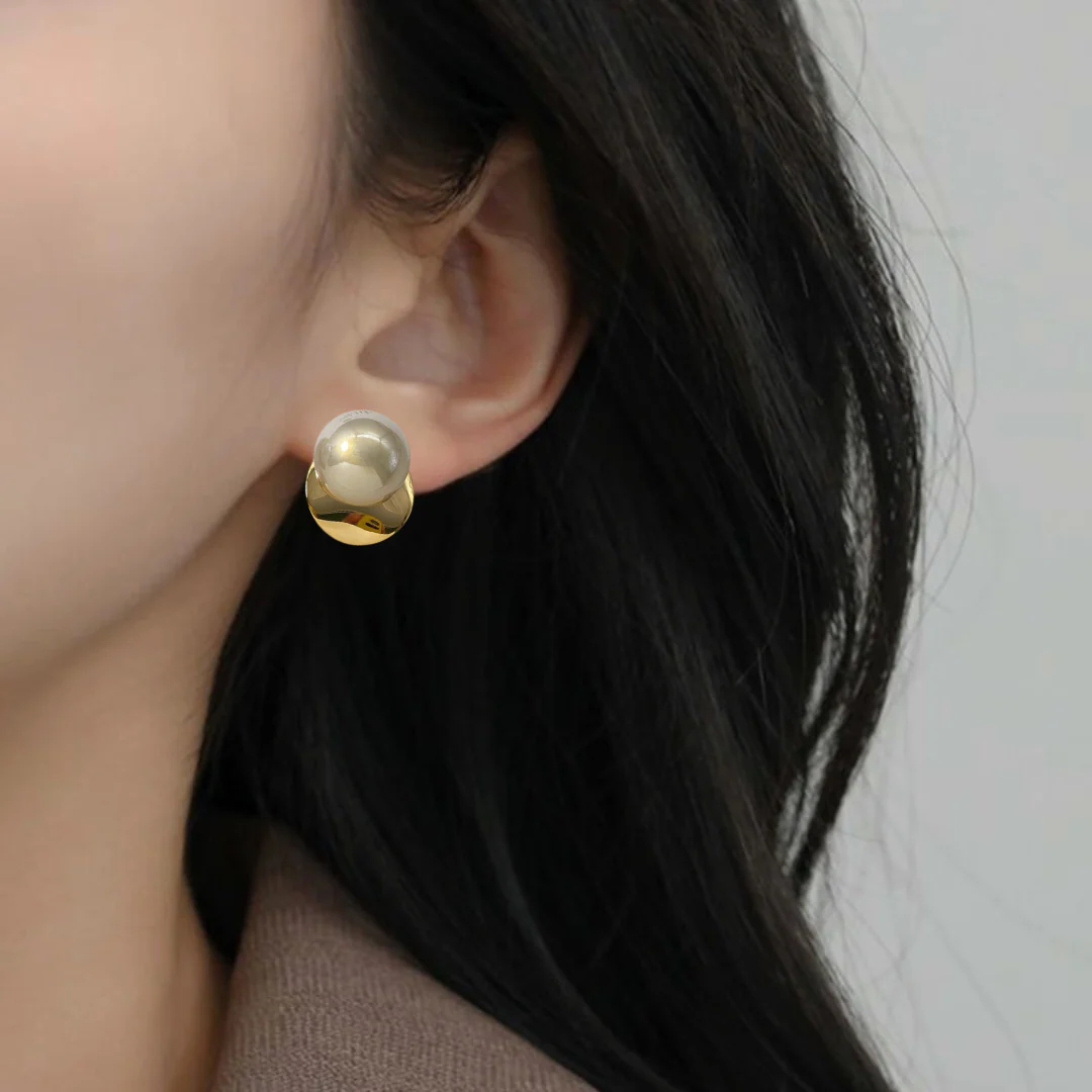 Pearl Stud Earrings - Image 5