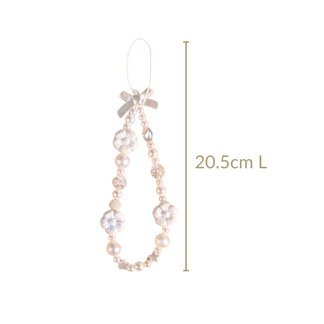 Pearly White Blossoms Phone Lanyard - Image 4