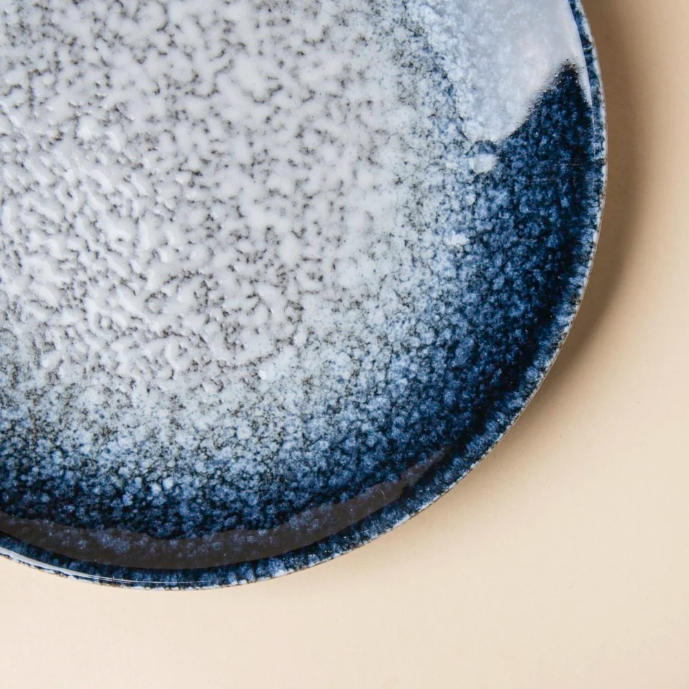Pebble Glazed Small Plate Blue Grey 6 Inch - Image 5