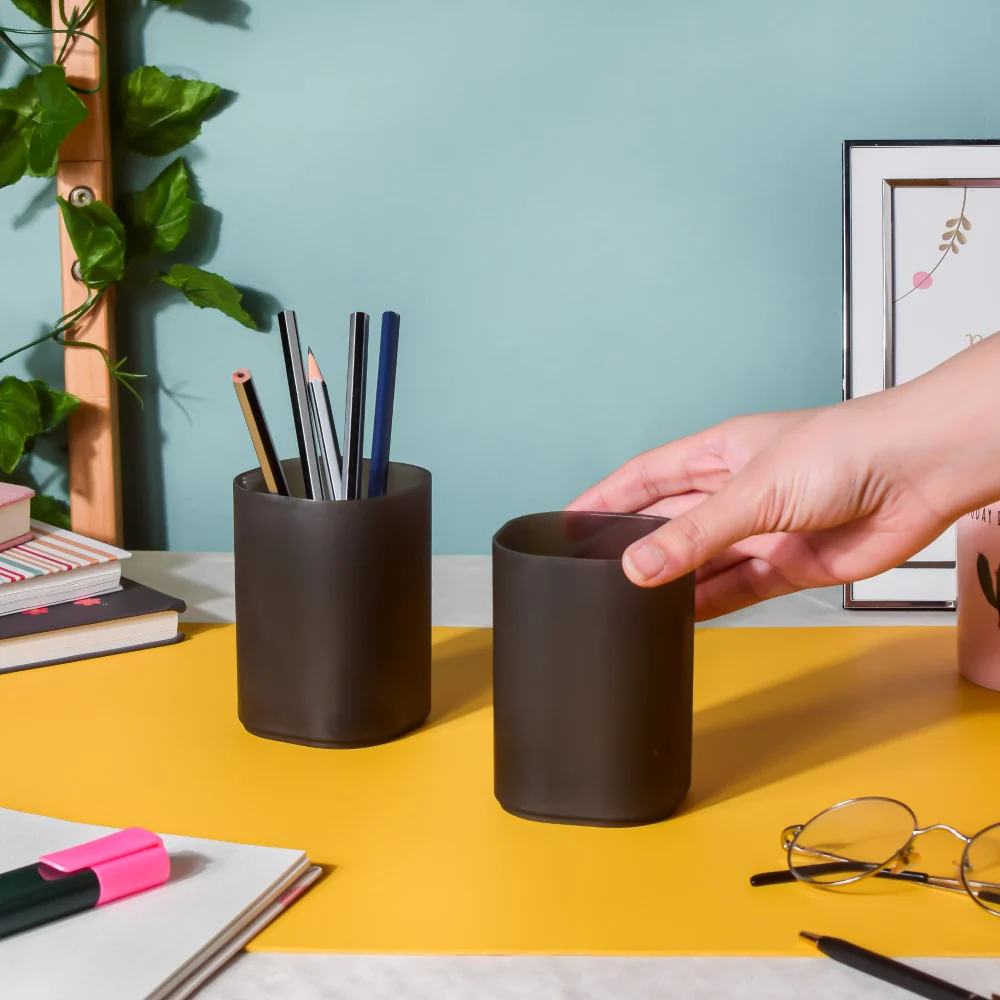 Pen Stand Matte Black Set Of 2 - Image 2