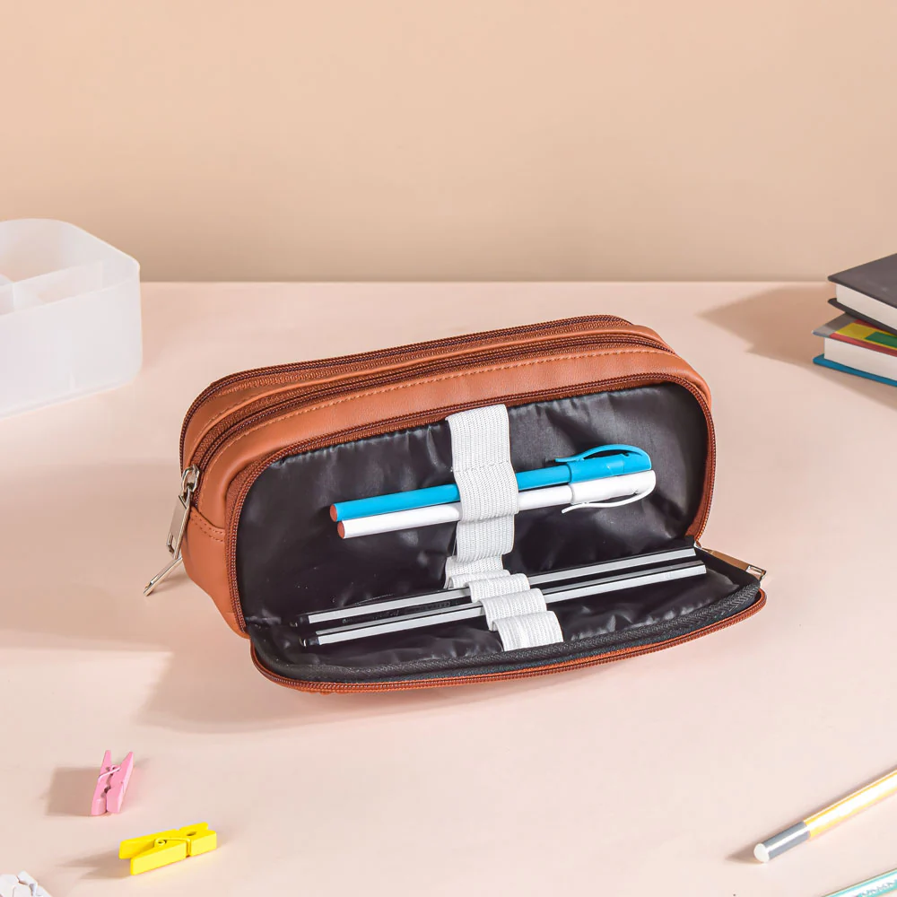 Pencil Bag Tan - Image 10