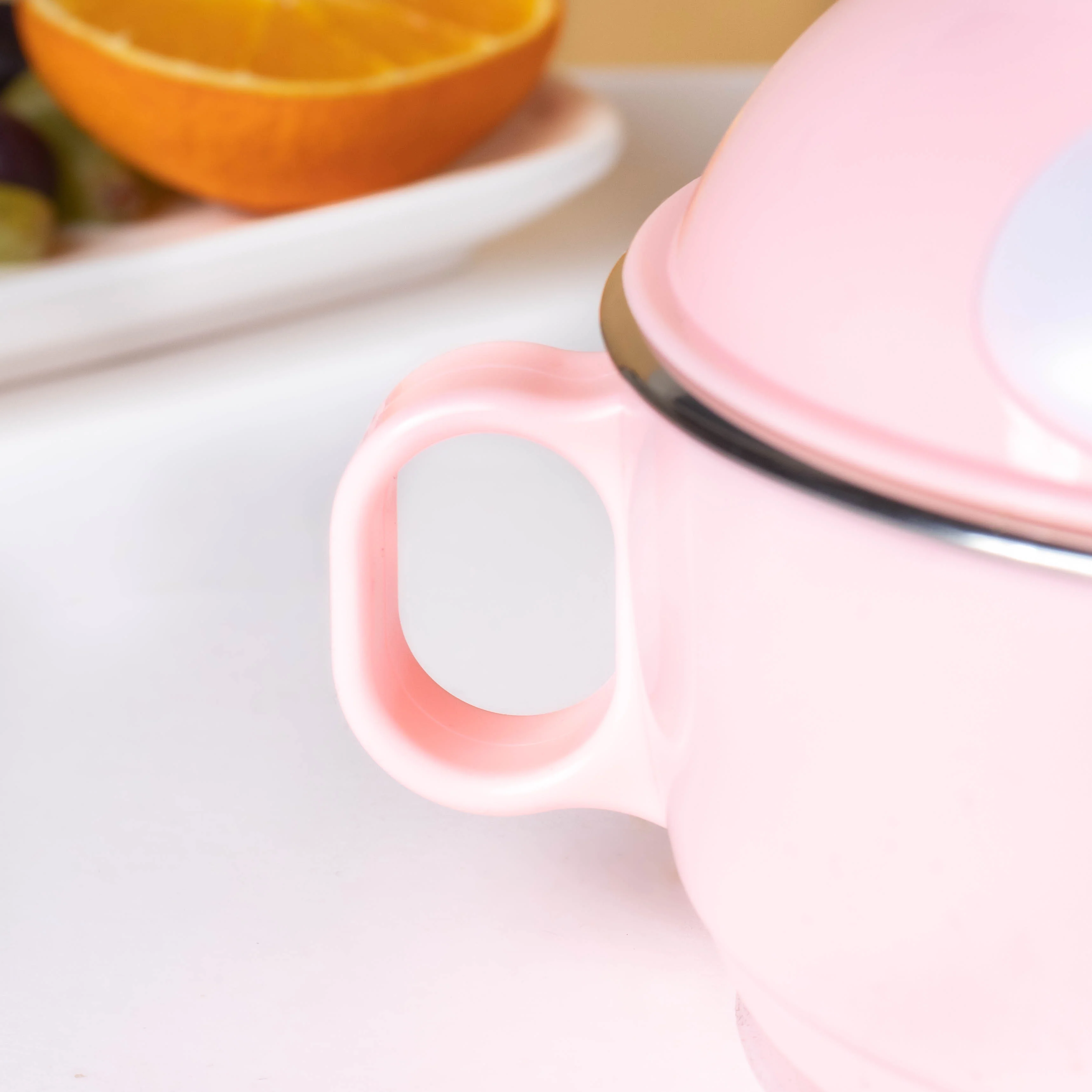 Penguin Feeding Steel Bowl With Anti-Slip Base Pink 400 ml - Image 7