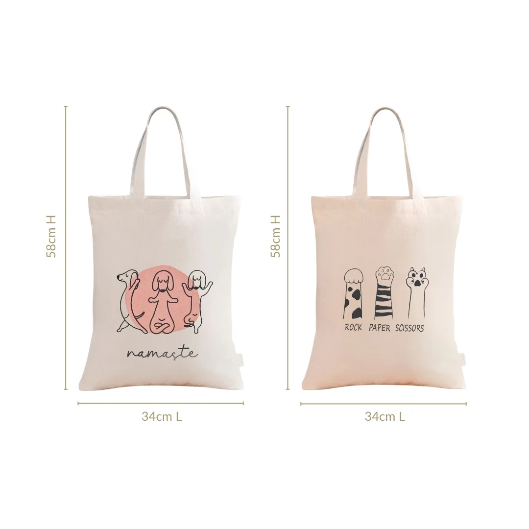 Pet Parent Canvas Tote Bag Set Of 2 - Image 4