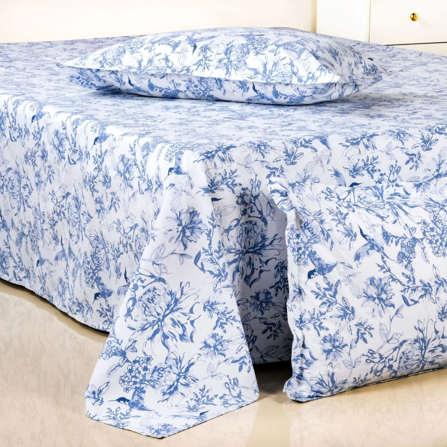 Petal Story Pure Cotton King Size Bedding Set 275x275cm - Image 9