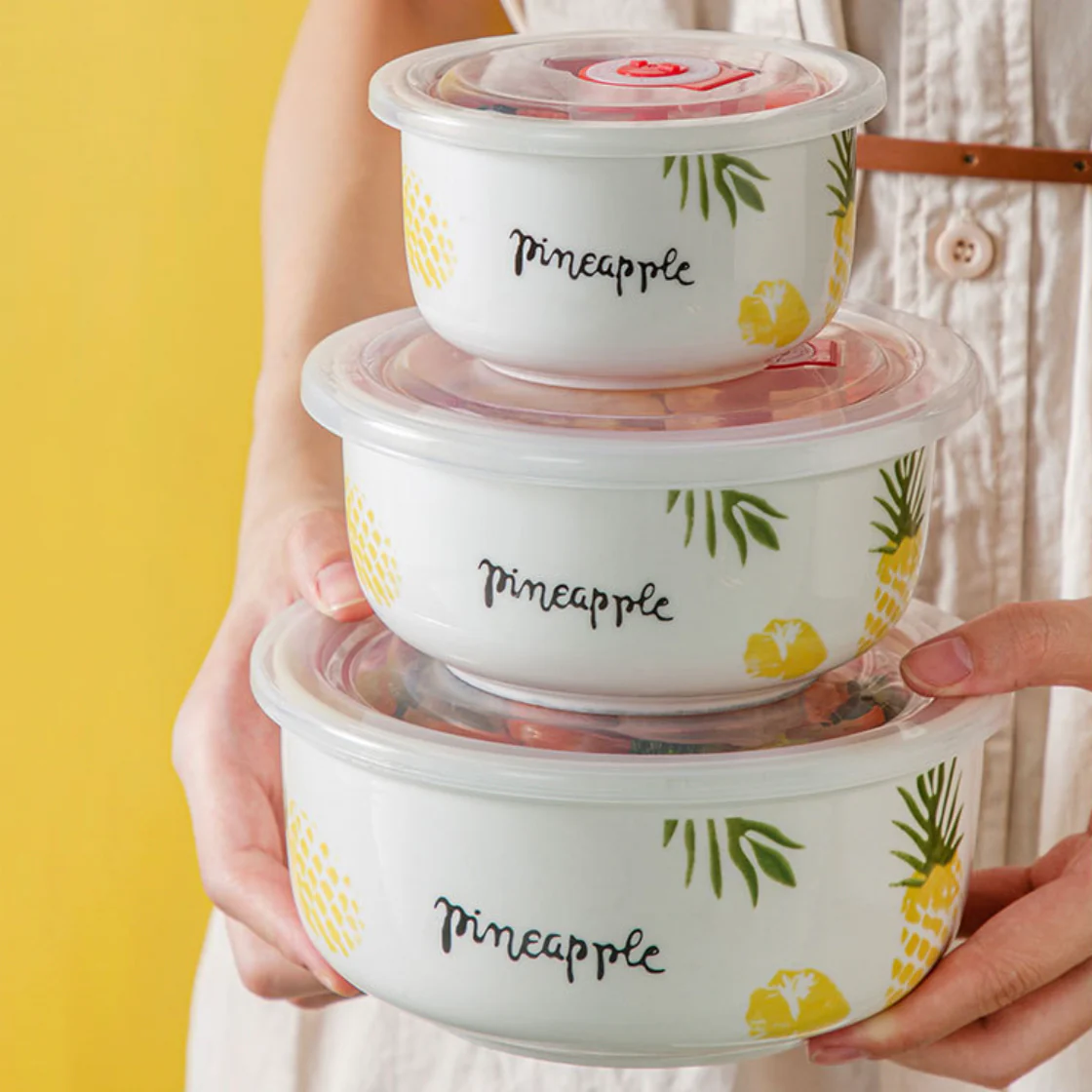 Pineapple Lunch Box Set of 3 - Image 2
