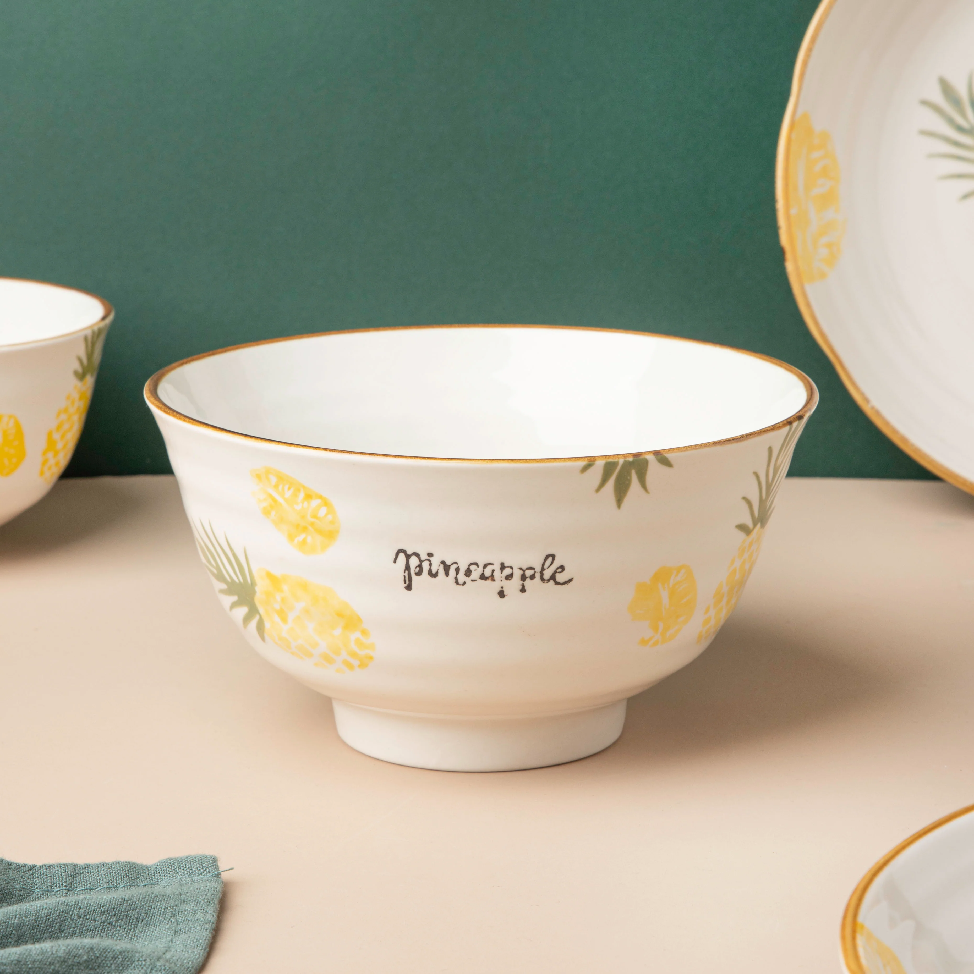 Pineapple Snack Set For 4 - Image 4