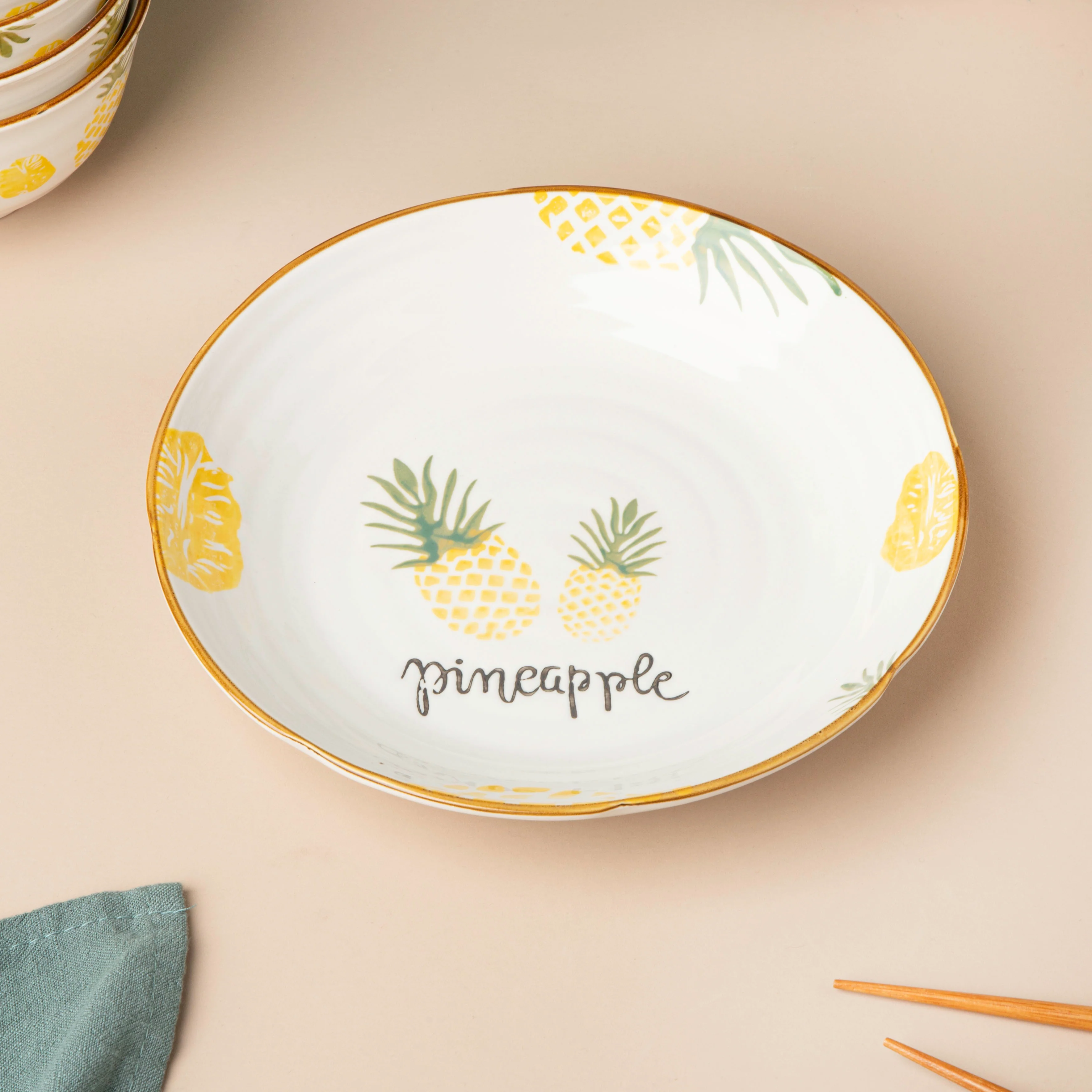 Pineapple Snack Set For 4 - Image 7