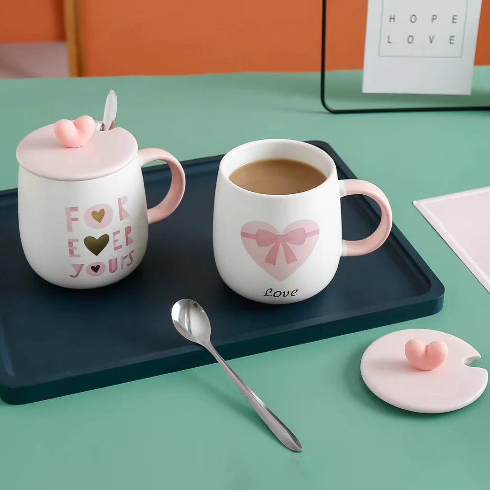 Pink And White Mug - Image 8
