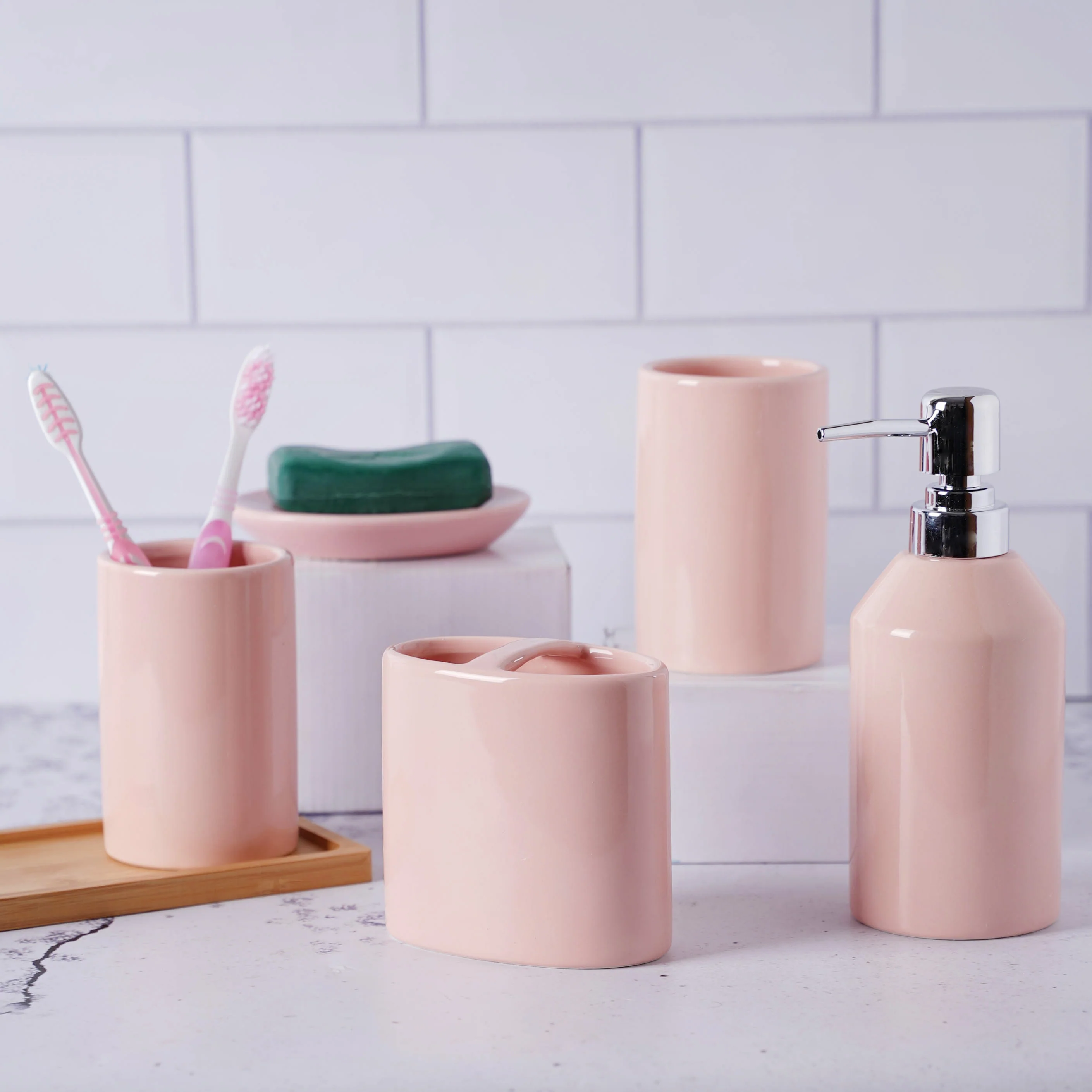 Pink Bathroom Set - Image 3