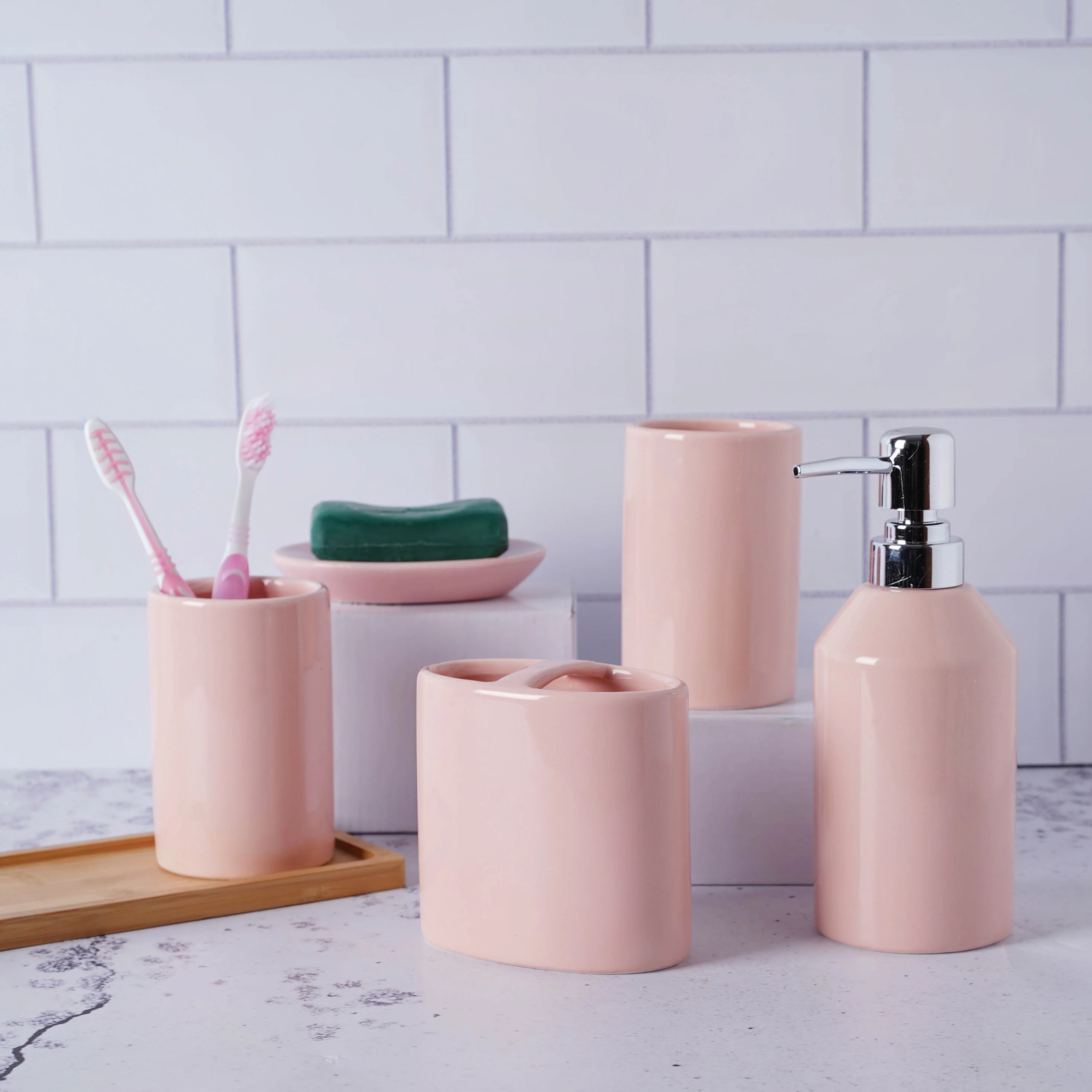 Pink Bathroom Set - Image 4