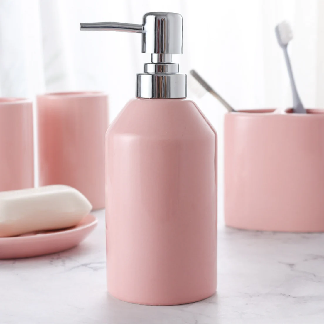 Pink Bathroom Set - Image 9