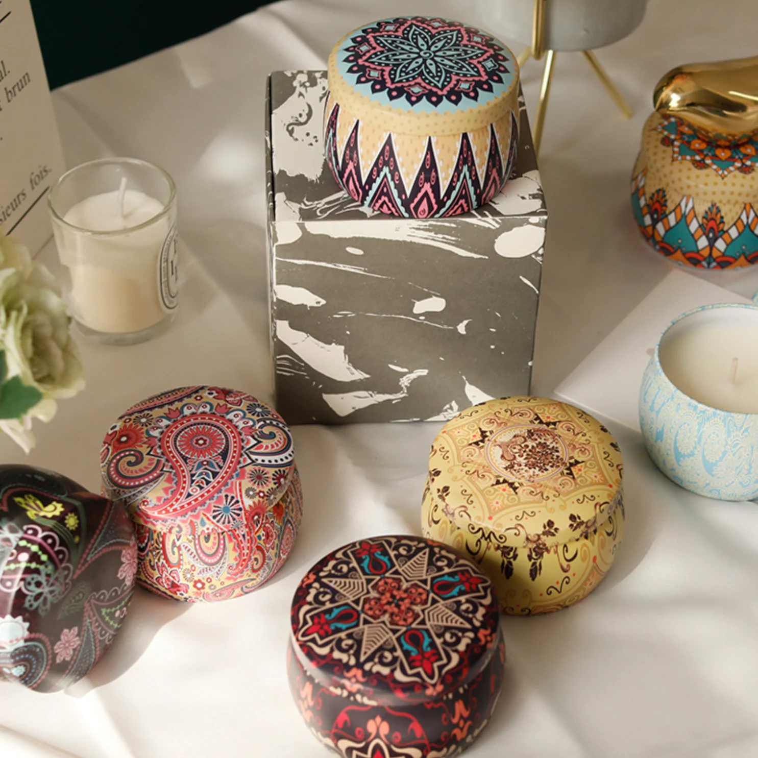 Pink Candle Jar - Image 2