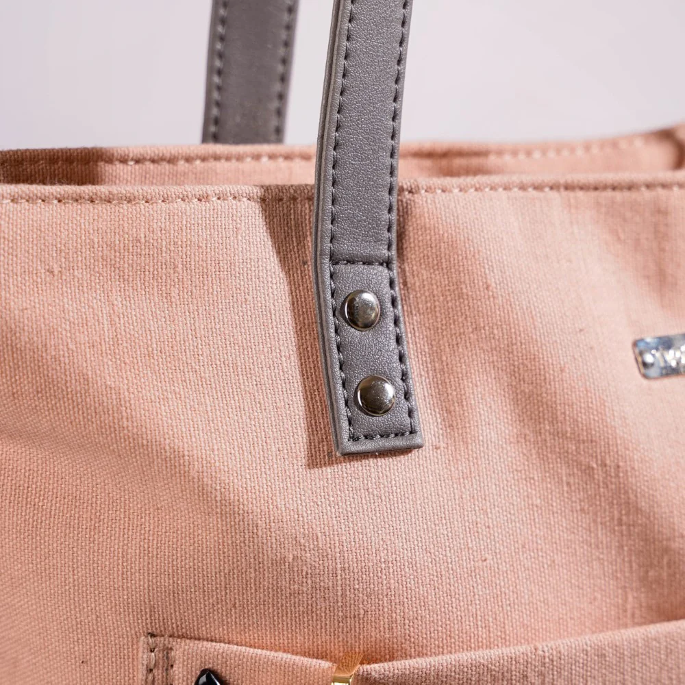Pink Canvas Tote Bag - Image 14