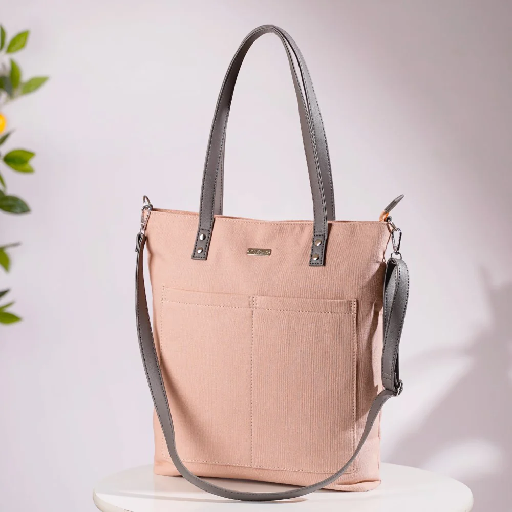 Pink Canvas Tote Bag - Image 16