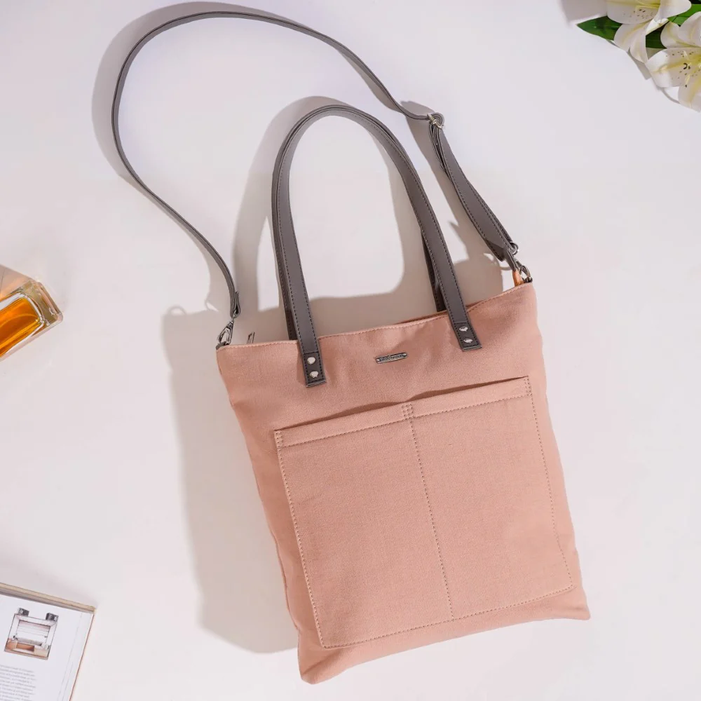 Pink Canvas Tote Bag - Image 7