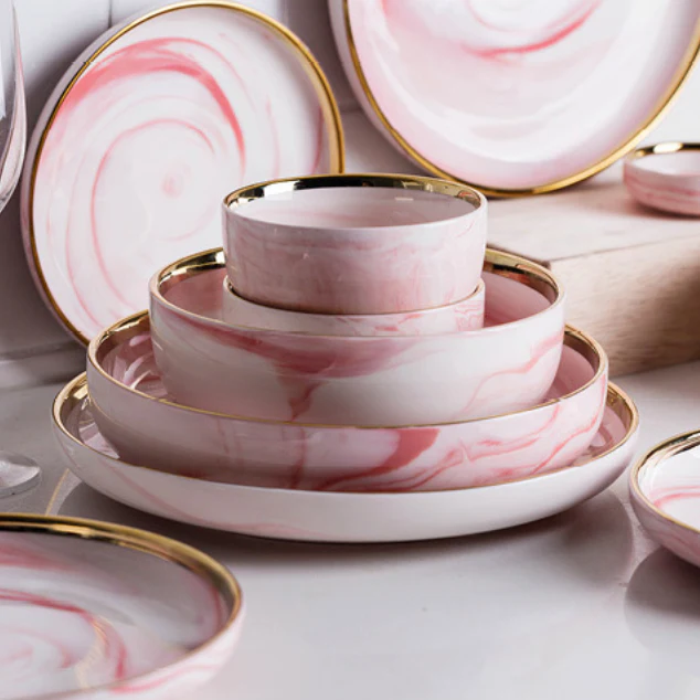 Pink Marble Plate - Image 5