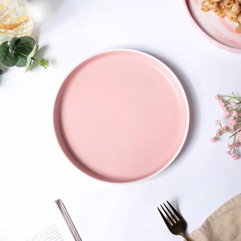 Pink Floral Plates - Image 4