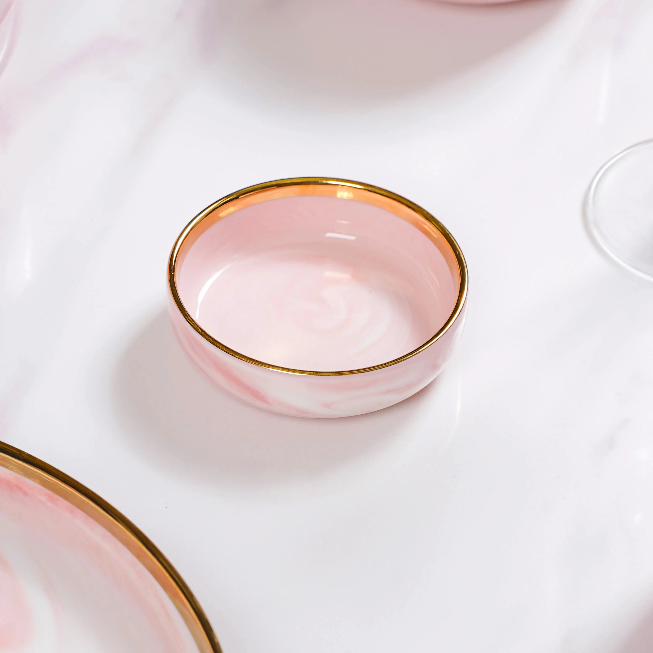Pink Marble 26 Piece Dinnerware For 6 - Image 12