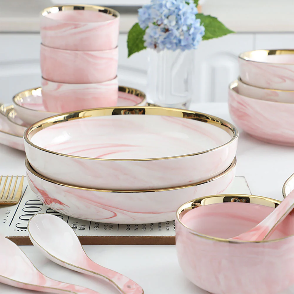 Pink Marble Soup Spoon - Image 2