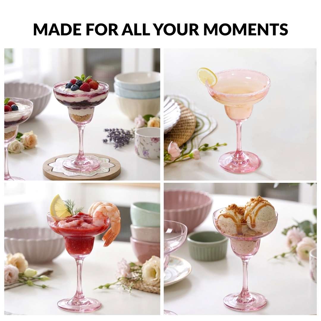 Pink Margarita Glass Set Of 2 240ml - Image 6