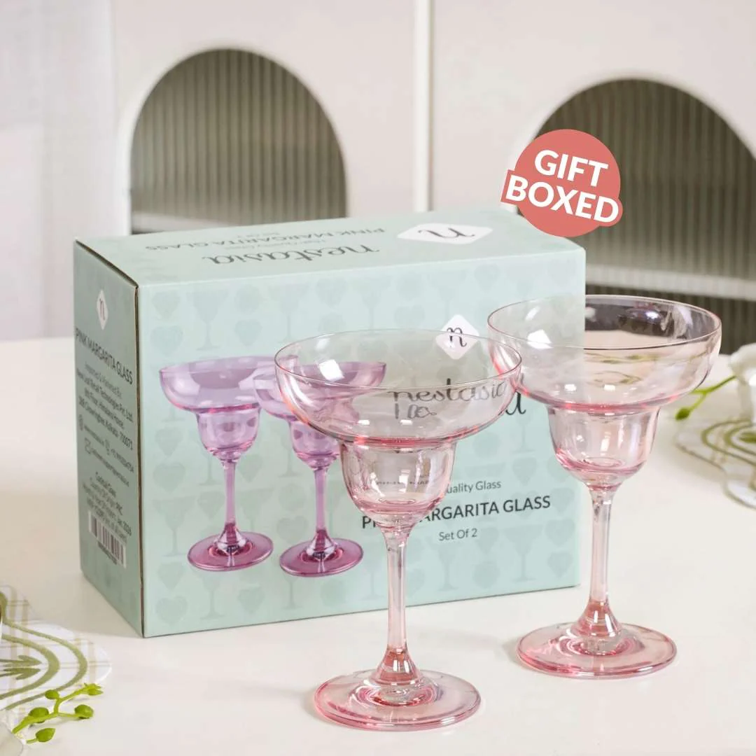 Pink Margarita Glass Set Of 2 240ml - Image 7